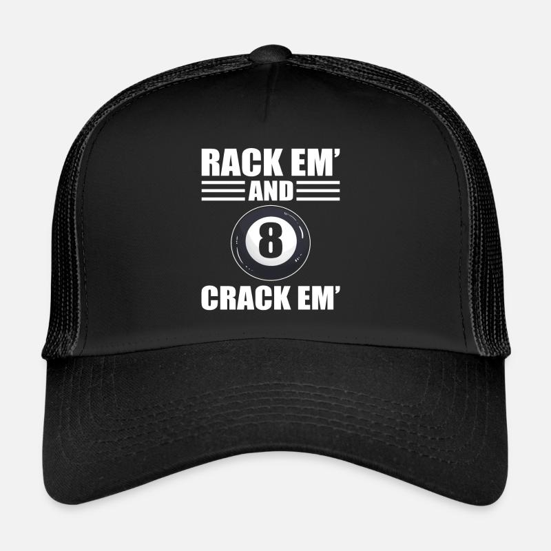 Rack Em And Crack Em Billardspieler Trucker Cap