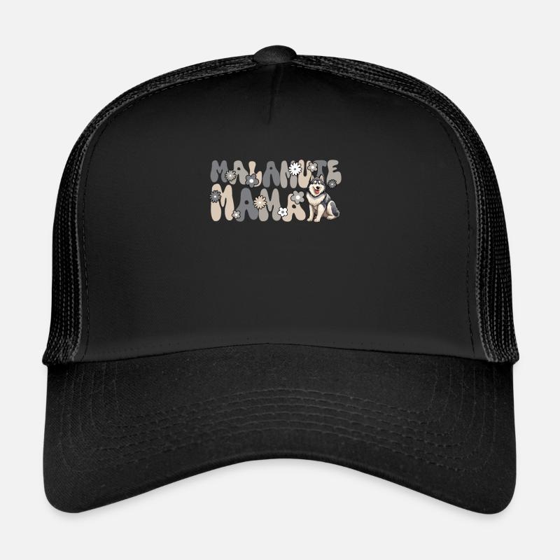 Alaskan Malamute Groovy Malamute Mama Trucker Cap