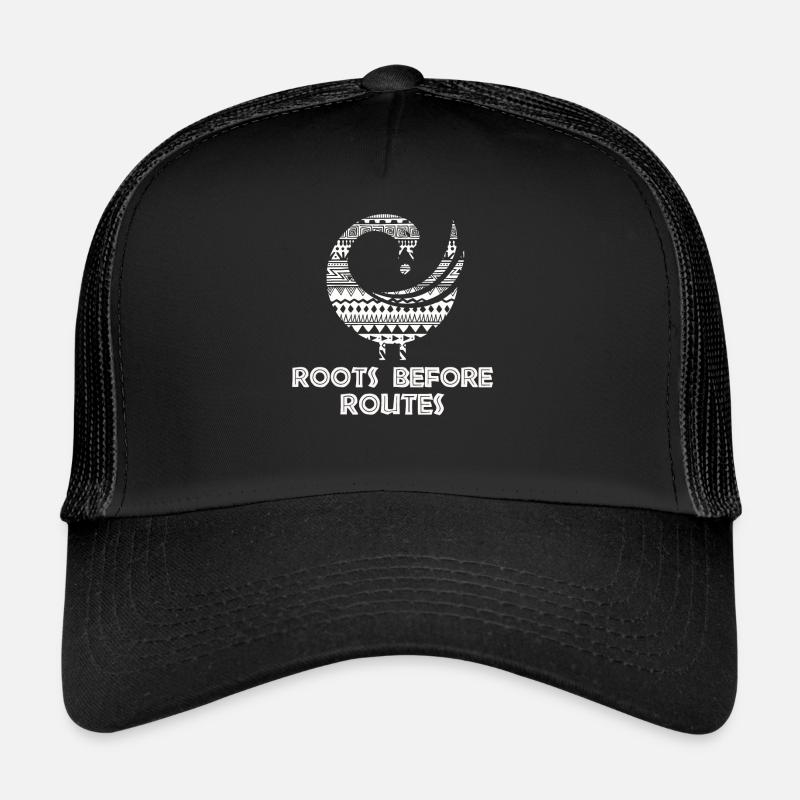Sankofa Symbol Adinkra Ghana Black Trucker Cap