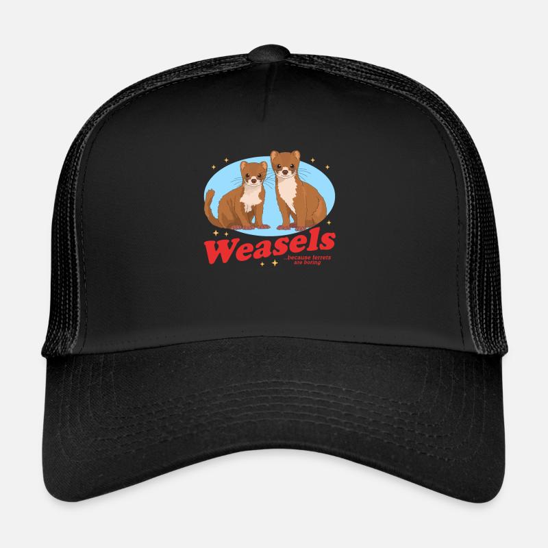 Wiesel Hermännchen Mauswiesel Geschenk Trucker Cap