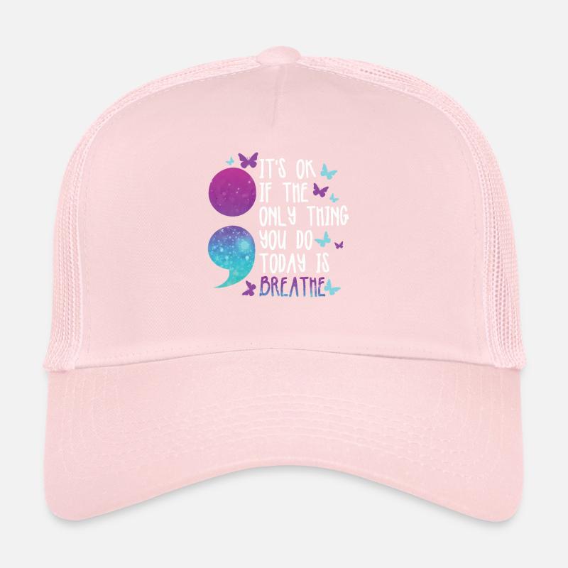 psycMental Health Warrior Violet Et Turquoise Casquette trucker 