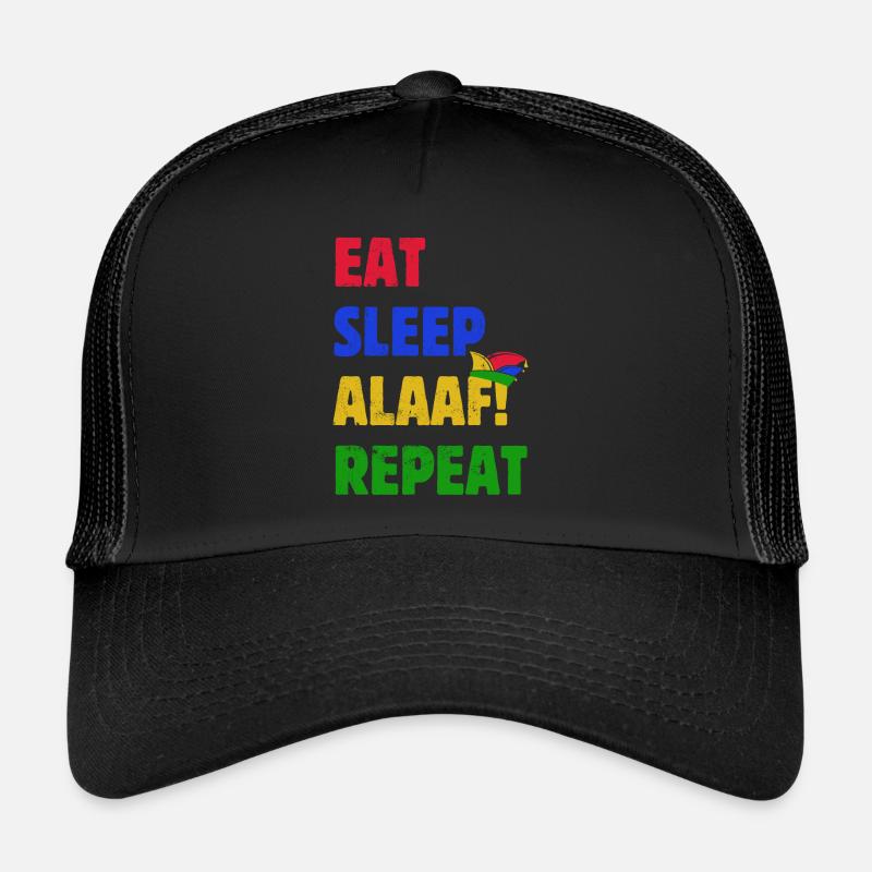 Manger Dormir Alaaf Répéter - Carnaval - Dicton Casquette trucker 