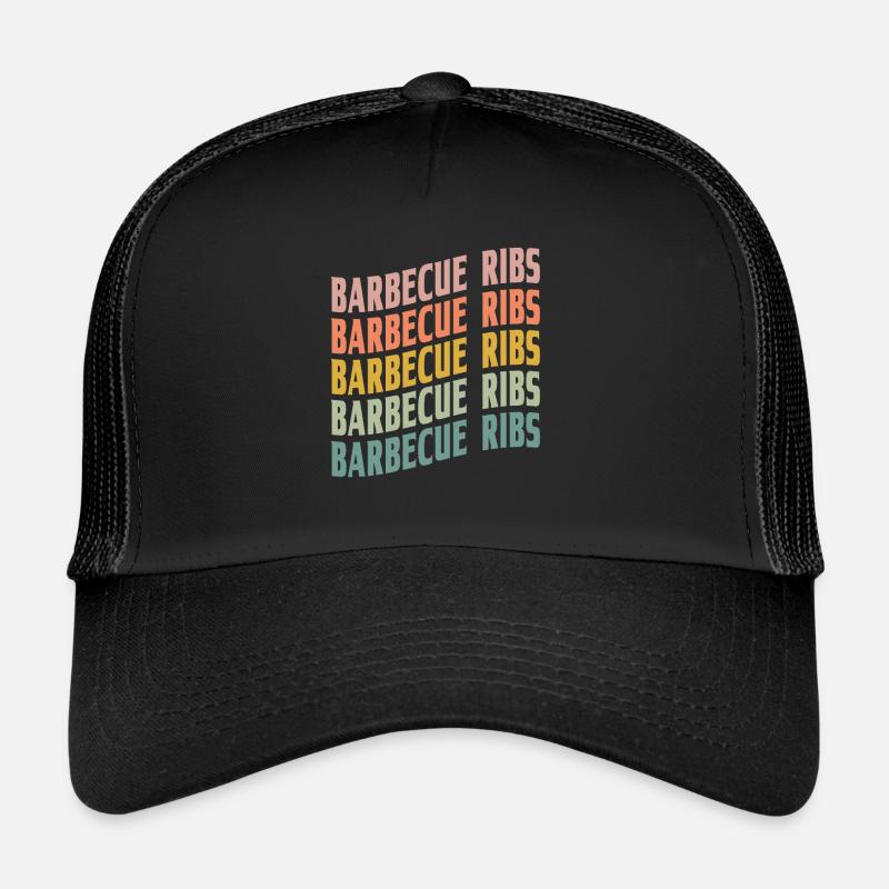 Barbecue Ribs Font Trucker Cap