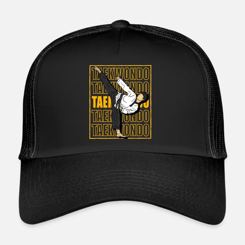Taekwondo - Trucker Cap - Schwarz/Schwarz