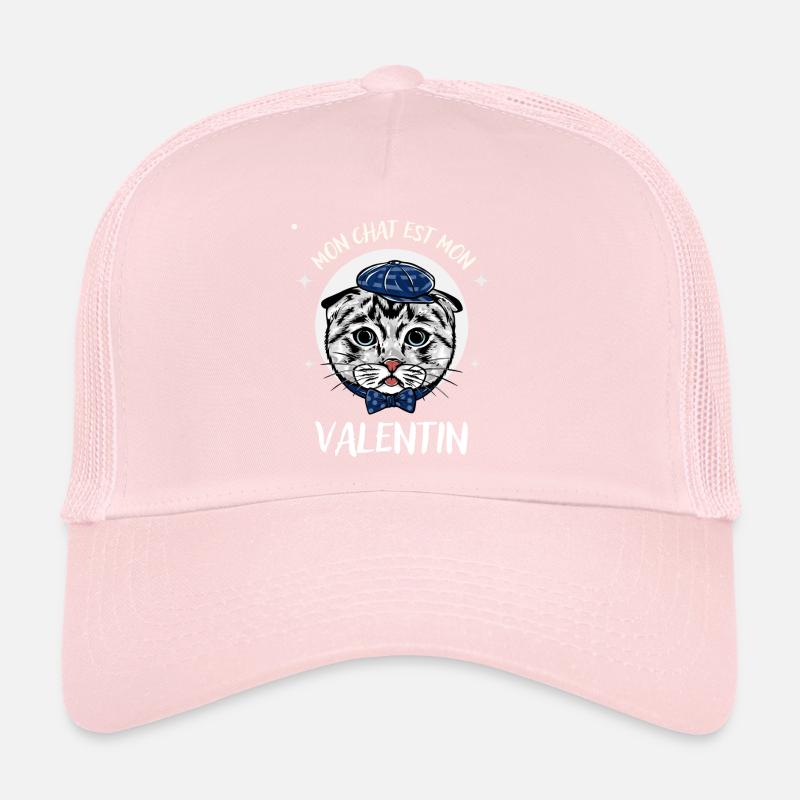 Mon Chat est Mon Valentin Casquette trucker 