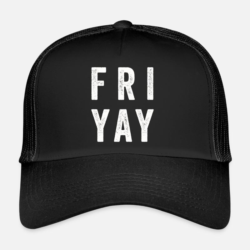 Fri Yay Teachers School Weekend Vibes Trucker Cap