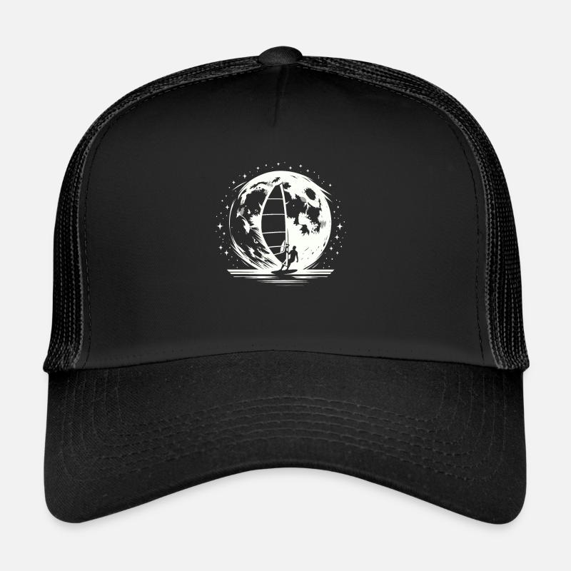 Windsurfing Windsurfer Moon - Trucker Cap - black/black