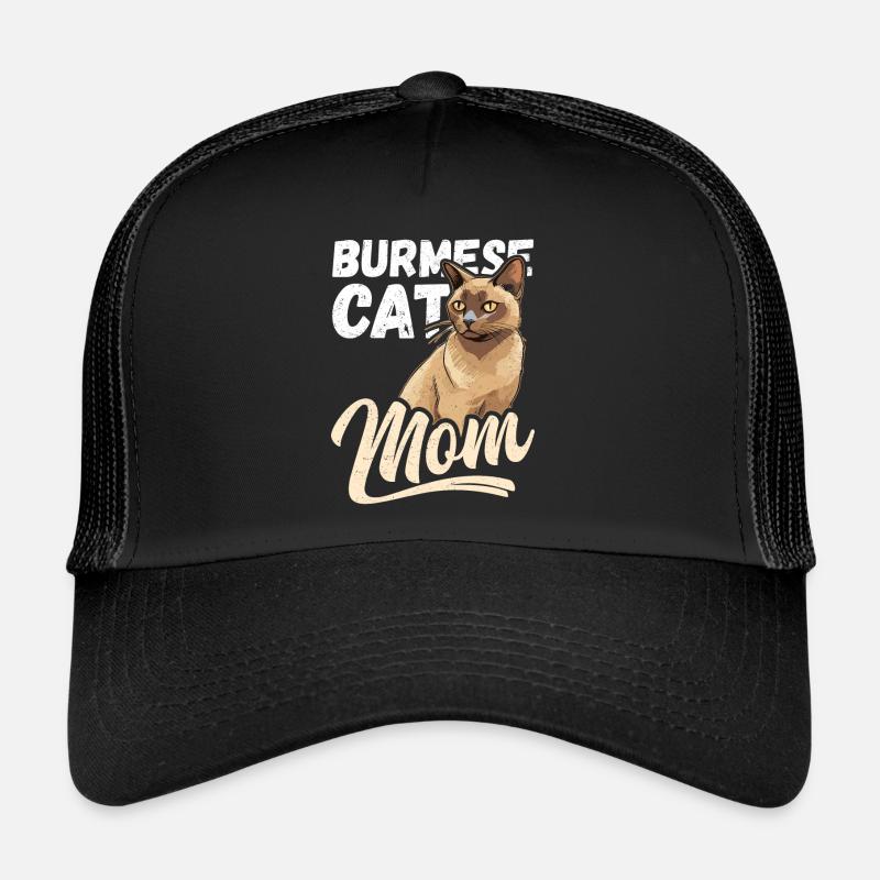 Burmese Mom Burma Cat Burmese Cats Gift Trucker Cap