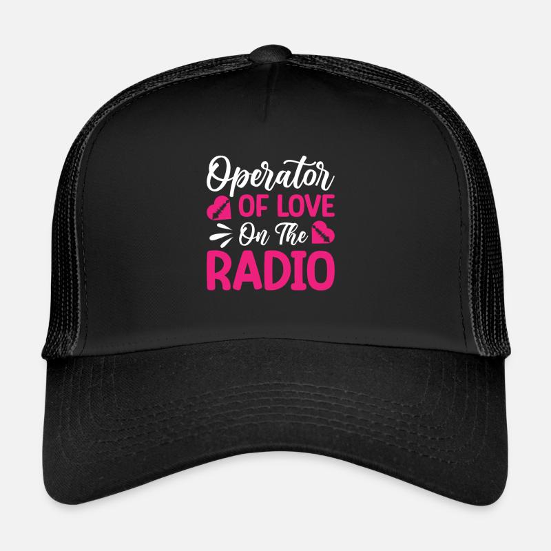 Radio Moderator Valentinstag Operator Love Radio Trucker Cap