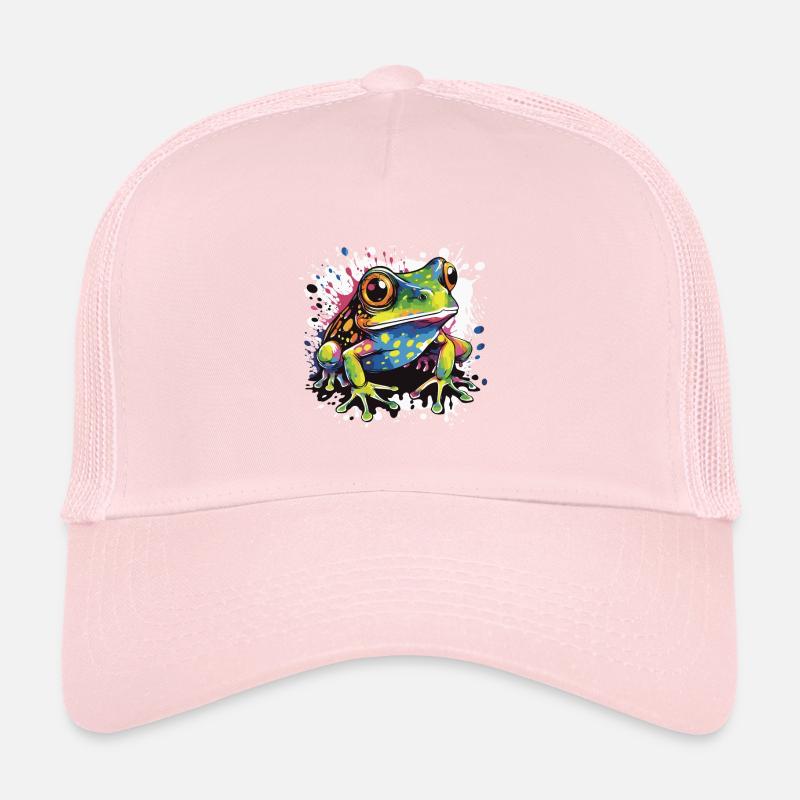 Frog Pop Art Animal Trucker Cap