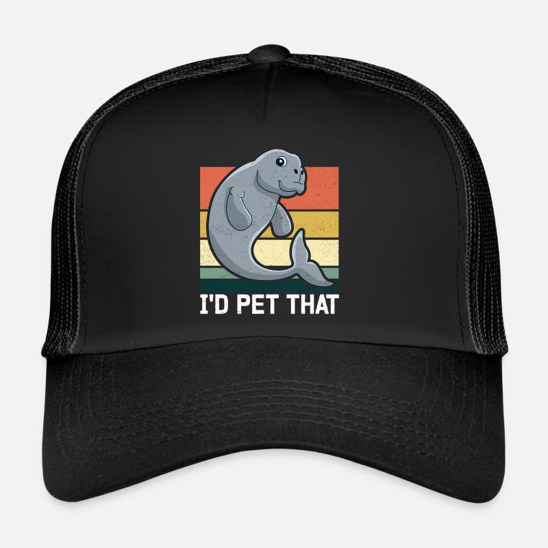 Dugong Sea Pig Fork-tailed lamantins cadeau Casquette trucker 