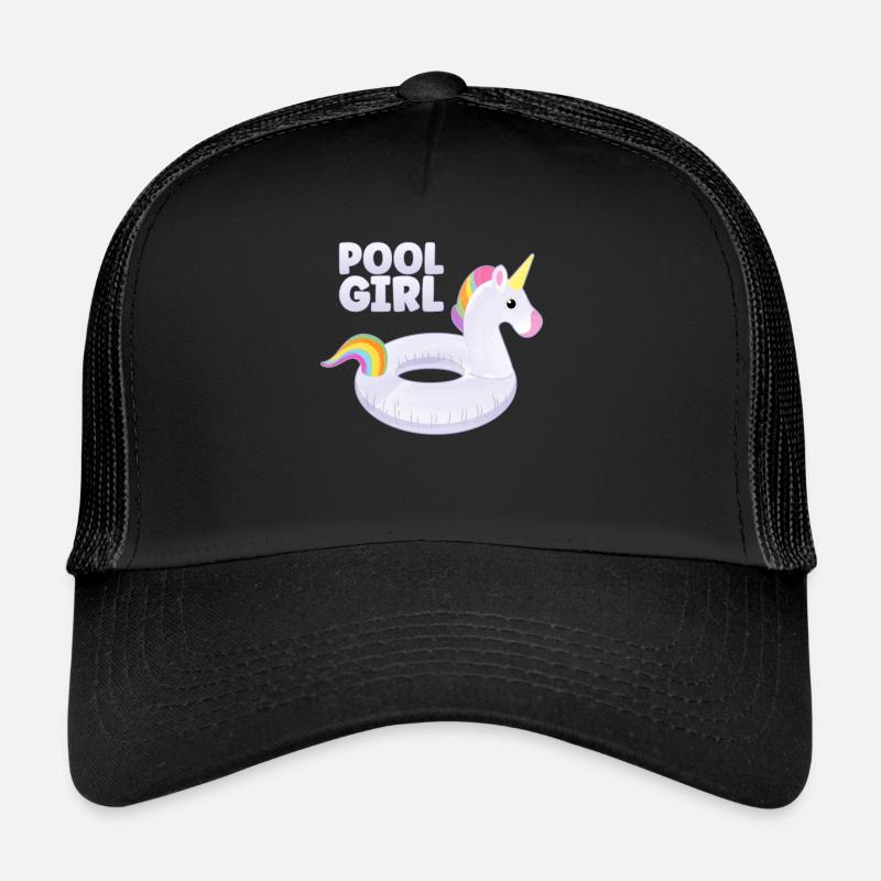 Piscine Fille Licorne Floatie Piscine Casquette trucker 