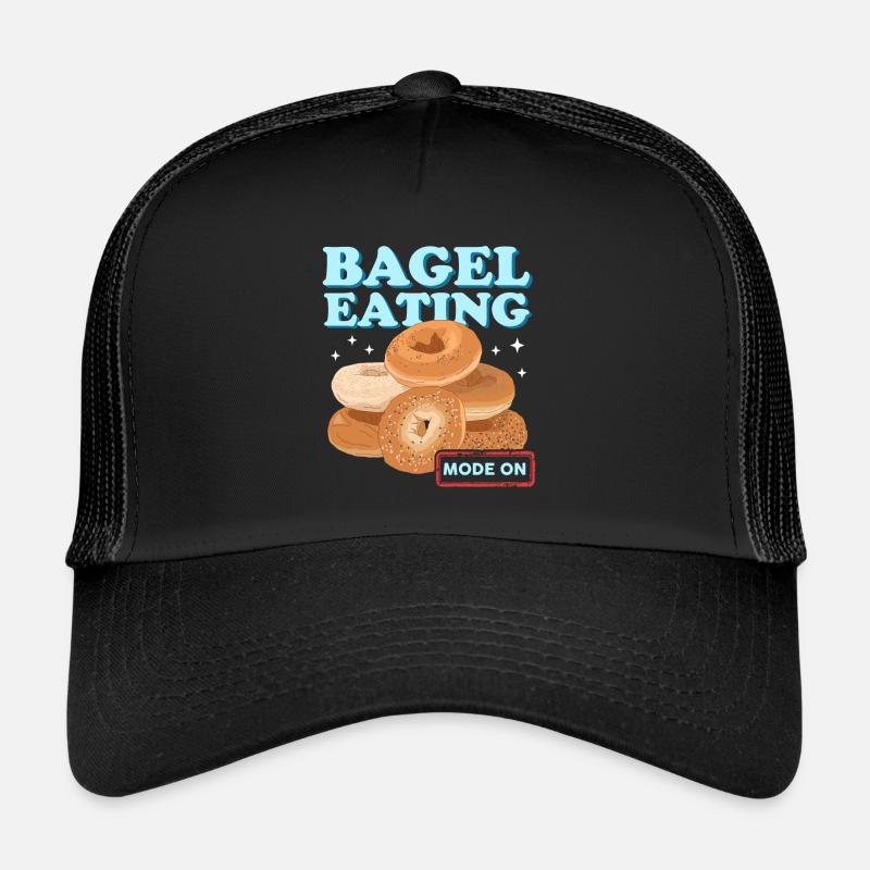 Bagel Beigel | Cadeau de pain bagel Casquette trucker 