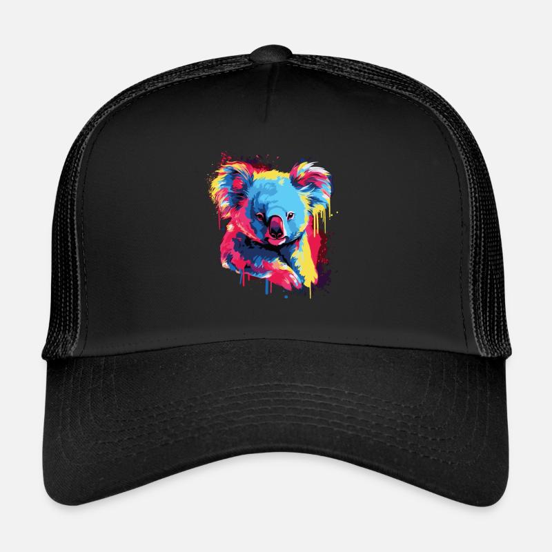 Wasserfarben Farbenfroher Koala bunte Tiere Trucker Cap