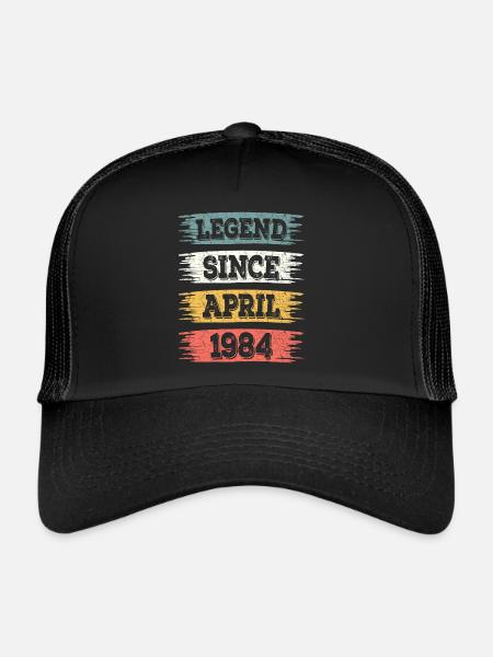 Legend 40 Years 1984 April 40 Years Anniversary - Trucker Cap - black/black - Front