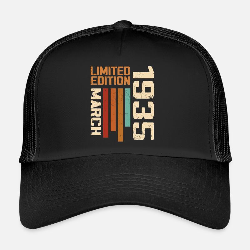 Mars 1935 Anniversaire 1935 Retro 1935 Mars Casquette trucker 