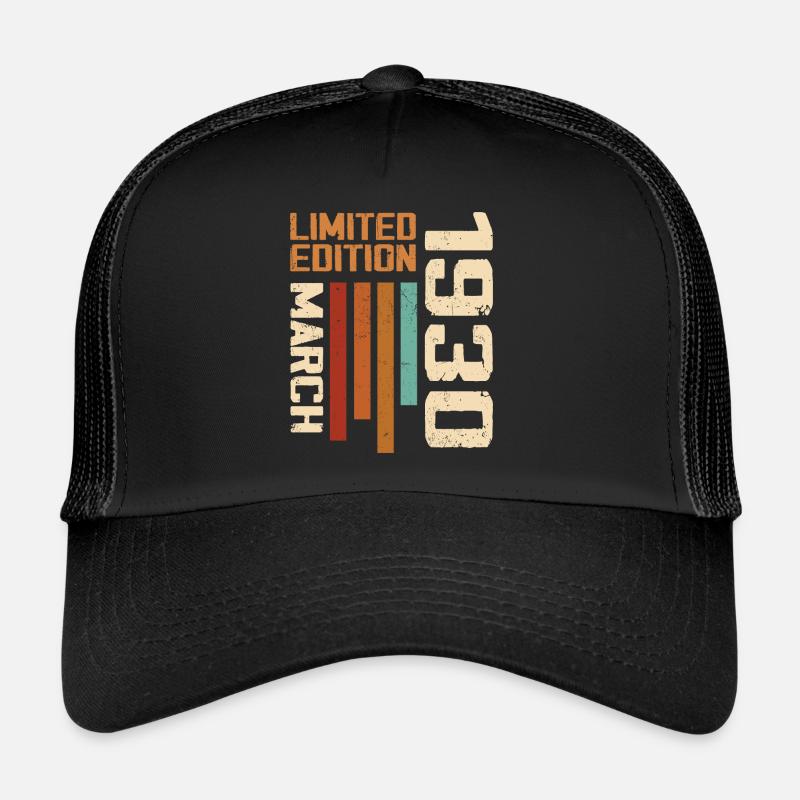 Mars 1930 Anniversaire 1930 Retro 1930 Mars Casquette trucker 