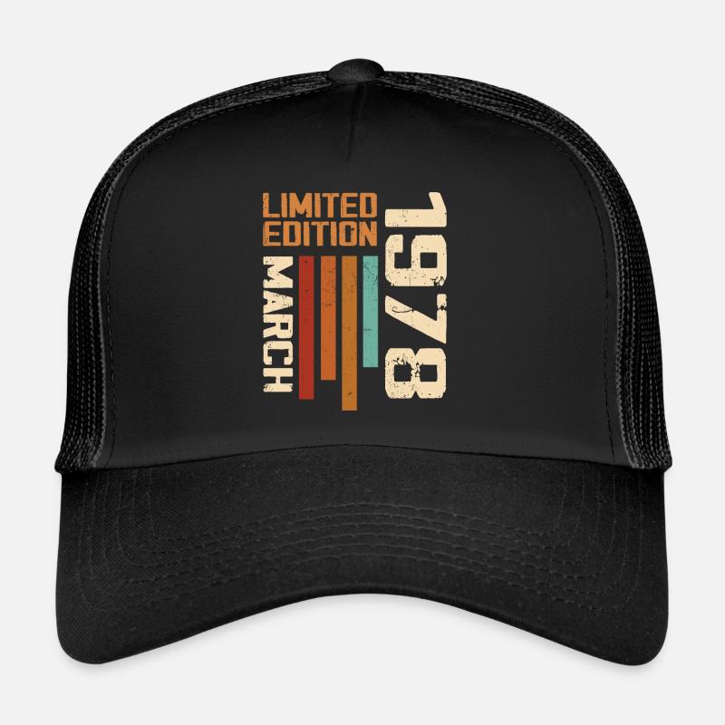Mars 1978 Anniversaire 1978 Retro 1978 Mars Casquette trucker 