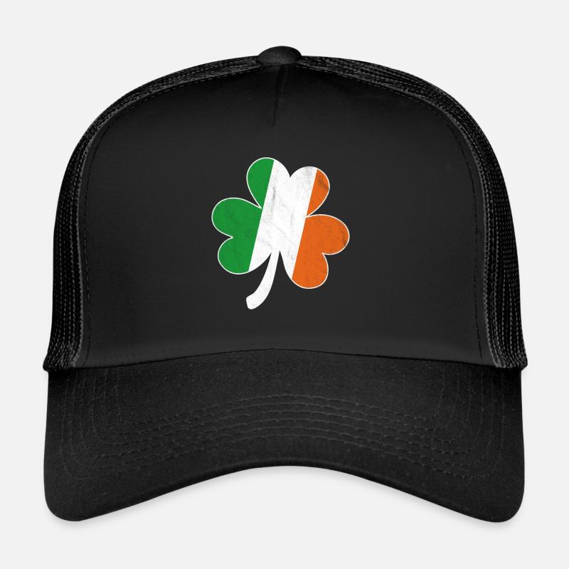 Drapeau irlandais Shamrock Casquette trucker 