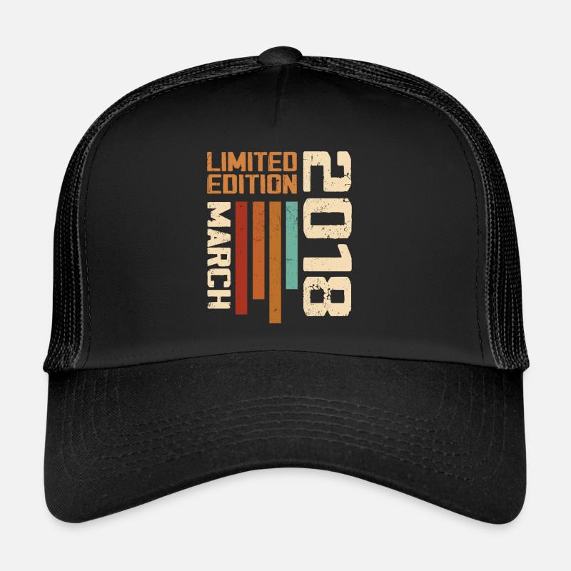 Mars 2018 Anniversaire 2018 Retro 2018 Mars Casquette trucker 