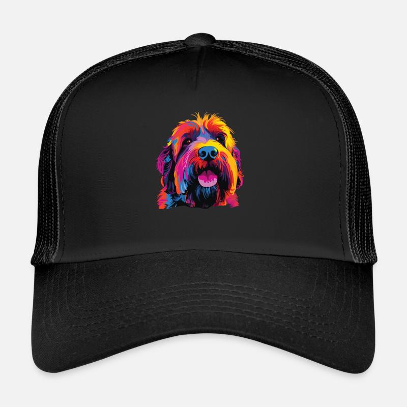 Farbenfroher Russischer Schwarzer terrier Trucker Cap