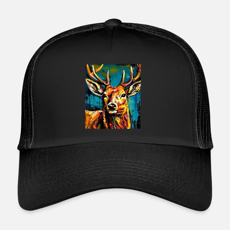 Portrait de cerf Casquette trucker 