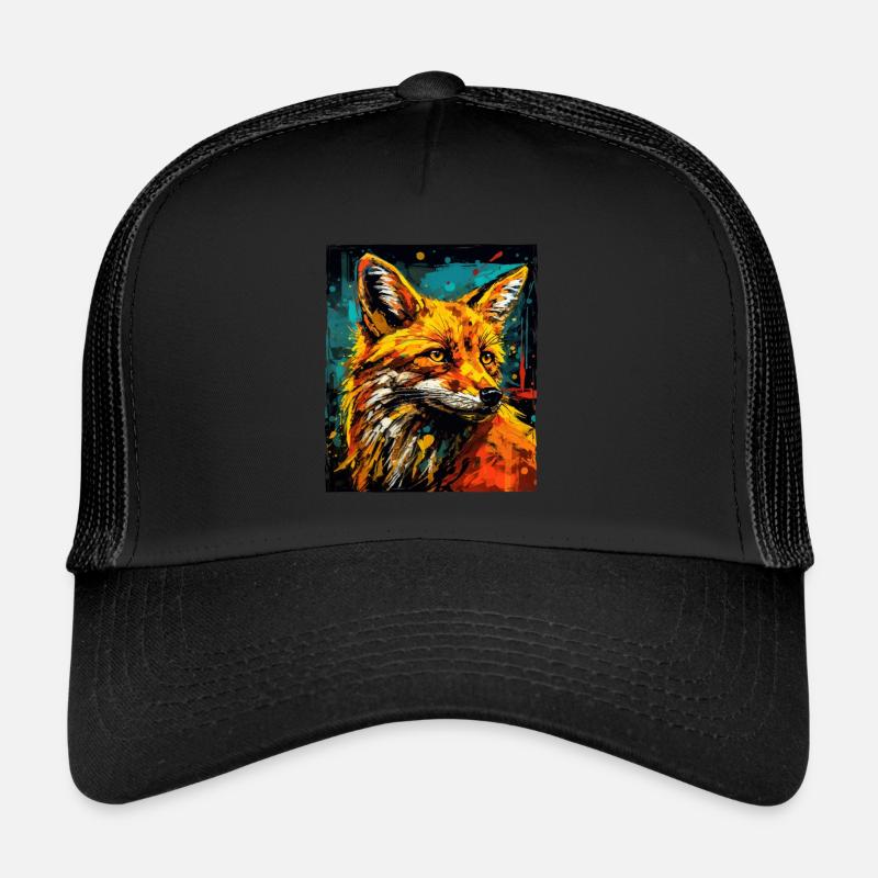 Portrait de renard Casquette trucker 