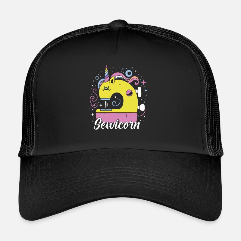 Sewing Sewing Machine Trucker Cap