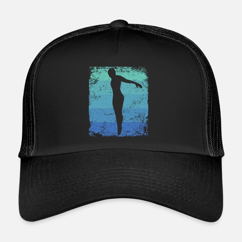 Synchronized Water Diver High Diver Trucker Cap