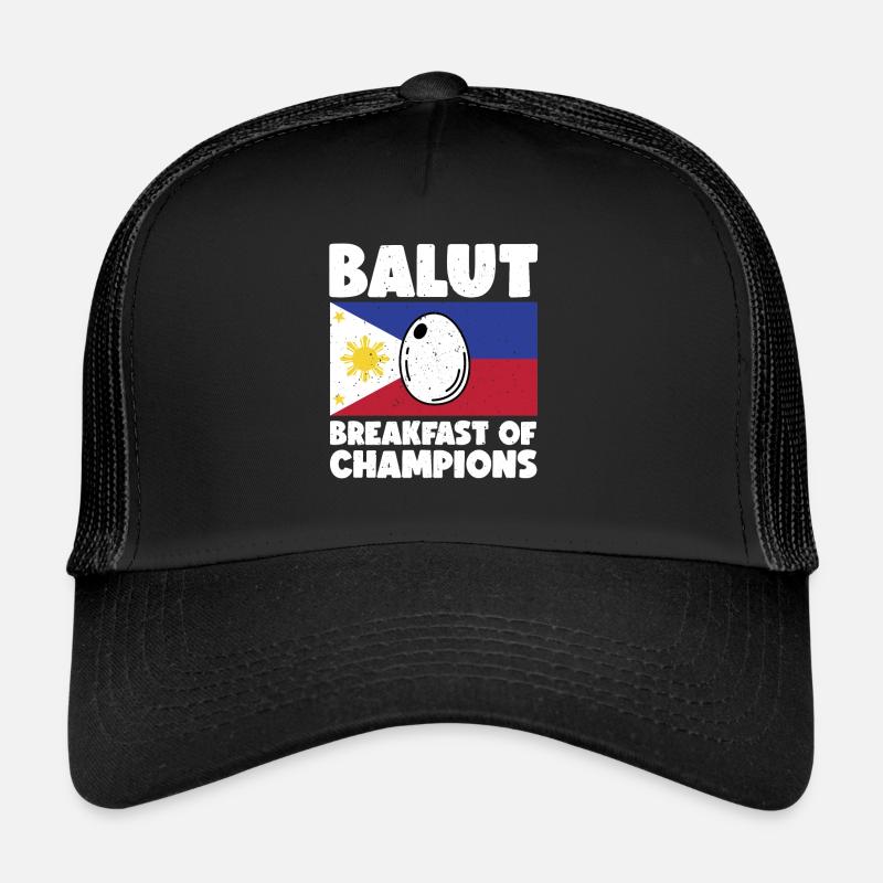 Balut-ei, délicatesse philippine, œuf de canard, Casquette trucker 