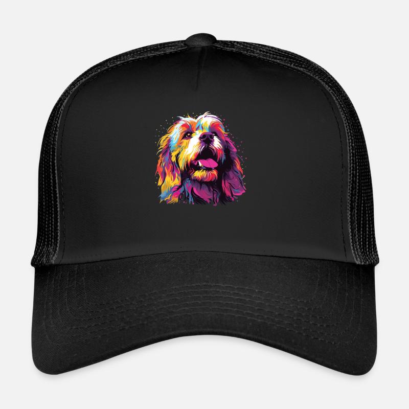 Wasserfarben Farbenfroher Löwchen Trucker Cap