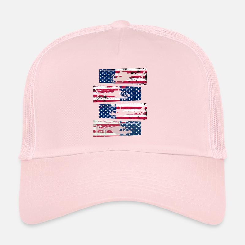 Amerikanischer Hubschrauberpilot US Pride Trucker Cap