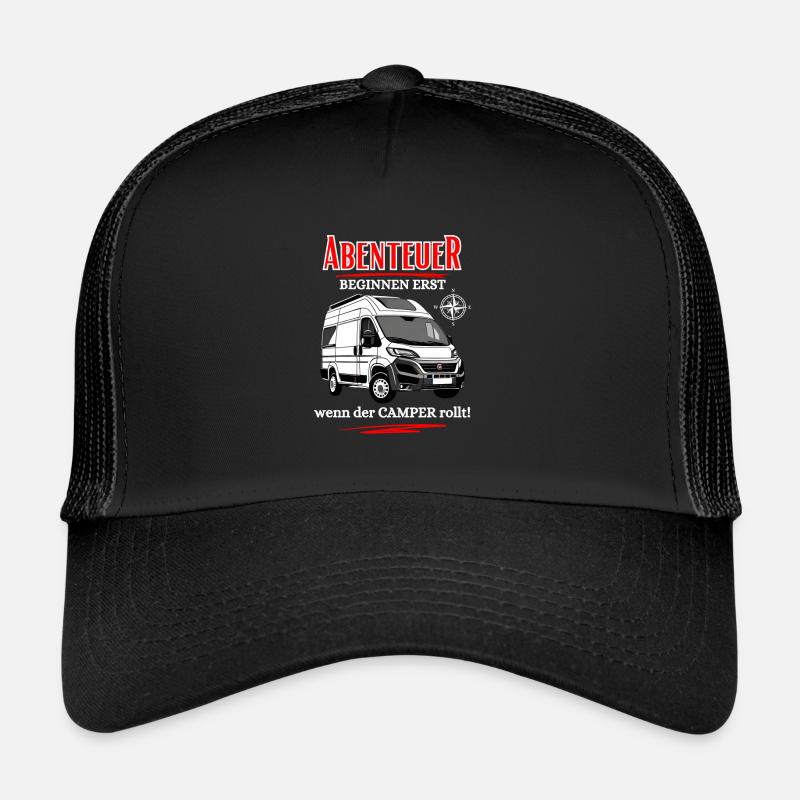 Camper-Abenteuer beginnen erst wenn der Camper ... Trucker Cap