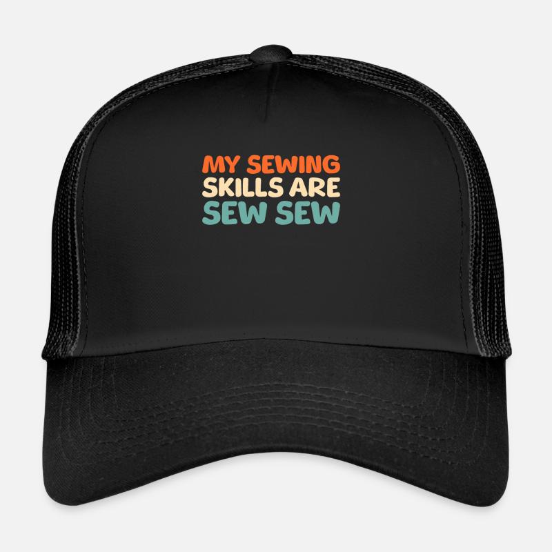 Sewing Sewing Machine Trucker Cap