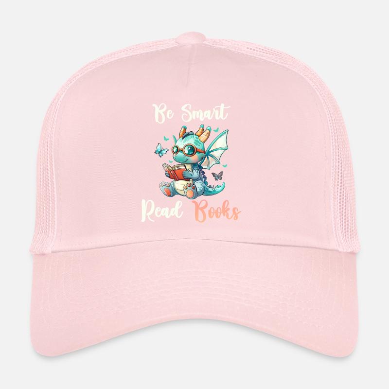 Be Smart Read Dragon Books Reading Trucker Cap