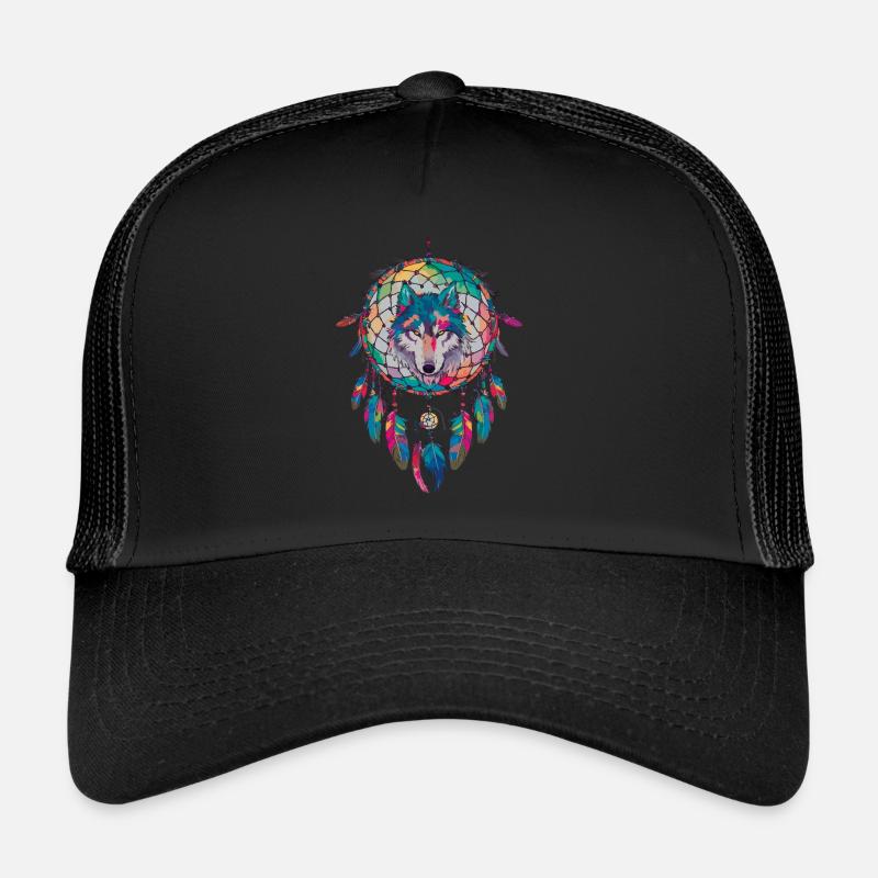 Wolf Traum Fänger Tier Spirituell Trucker Cap