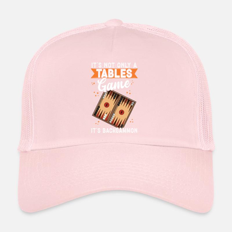Jeu de société de backgammon Cadeau de jeu de backgammon Casquette trucker 