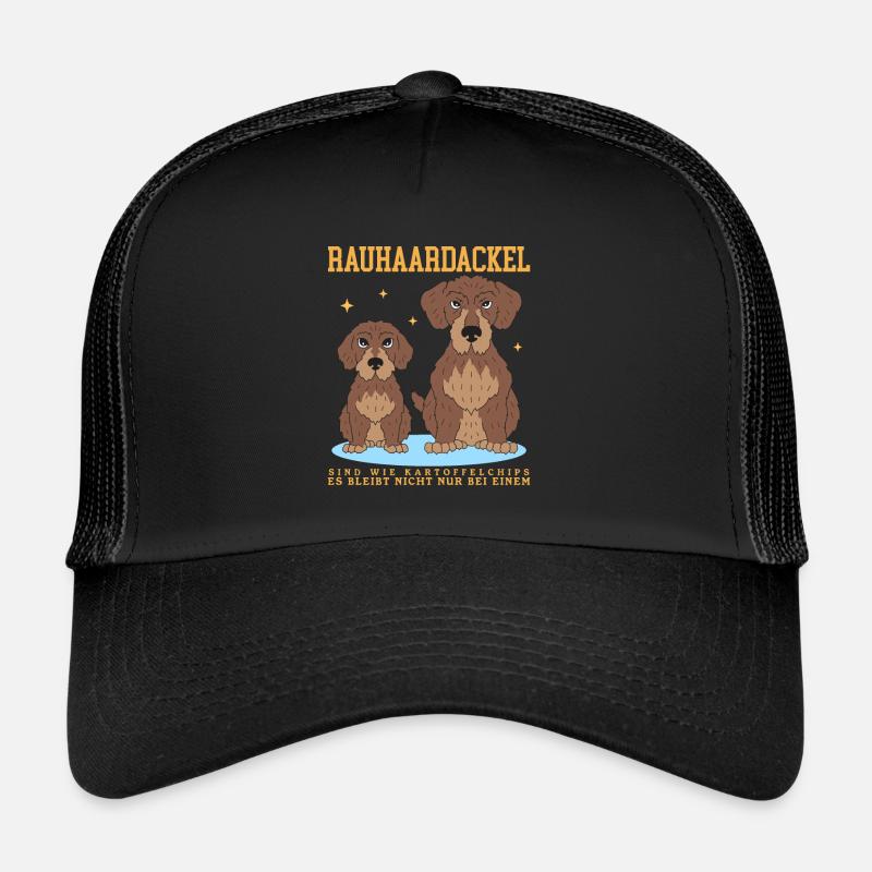 Les teckels à poil dur sont comme le cadeau des chiens de teckels Casquette trucker 