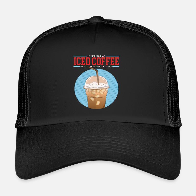 Eiskaffee Iced Coffee Kaffeeliebhaber Geschenk Trucker Cap