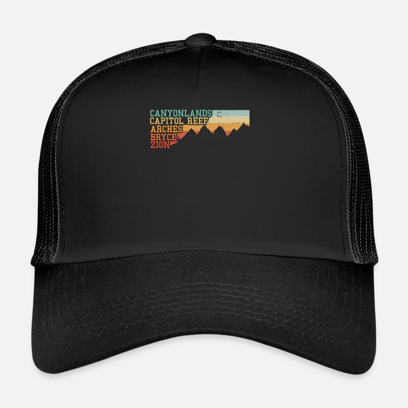 Explore Utah National Parks Mountains Trucker Cap