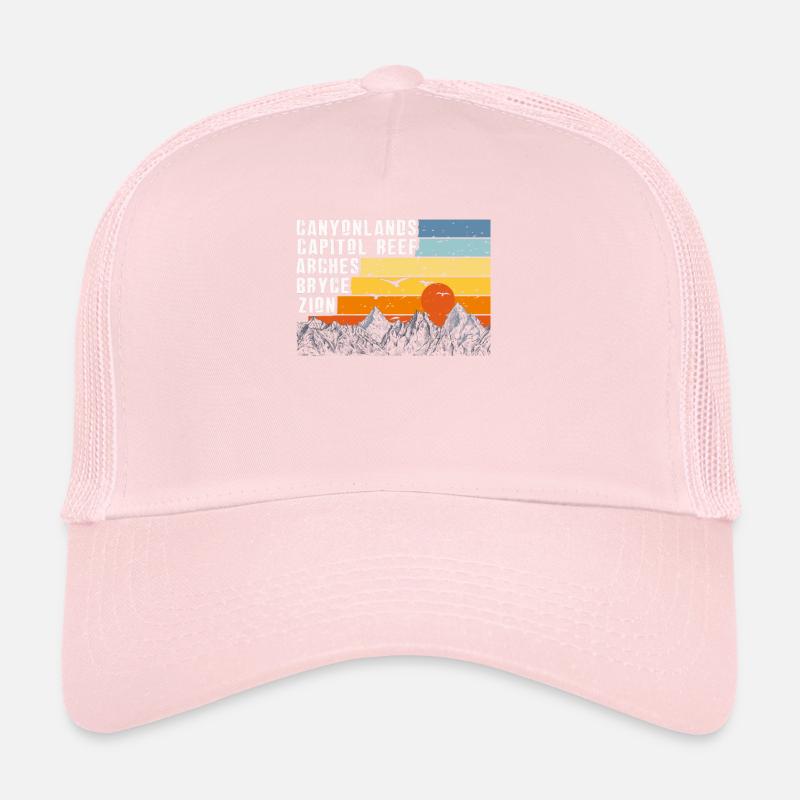 Explore Utah National Parks Mountains Trucker Cap