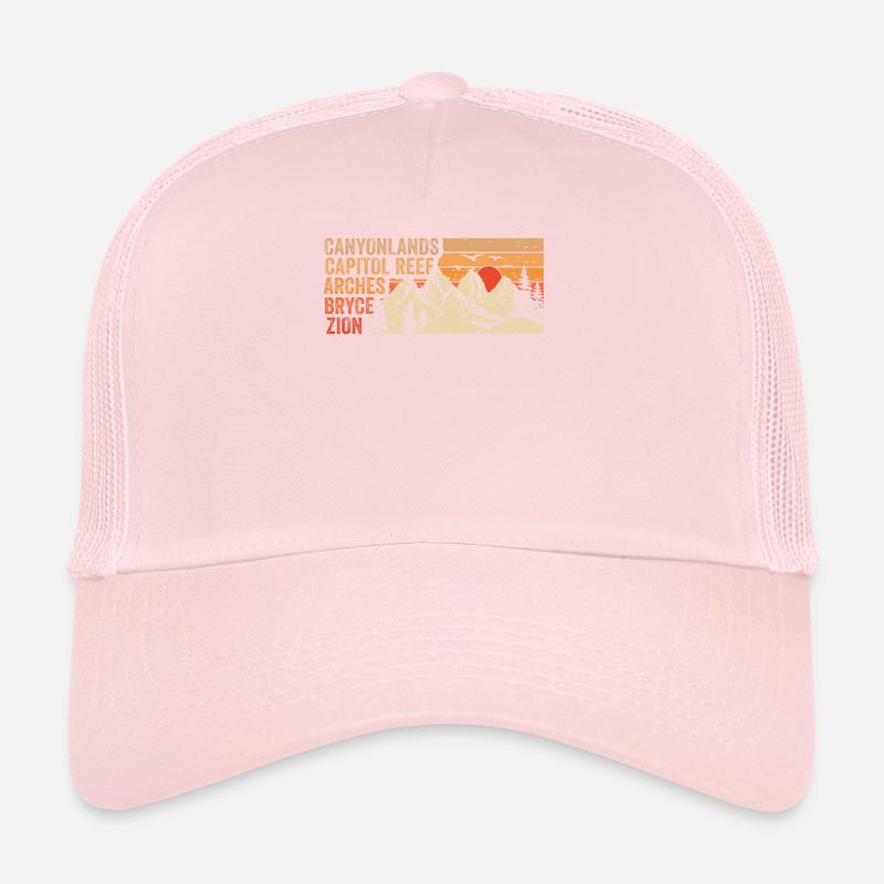 Explore Utah National Parks Mountains Trucker Cap