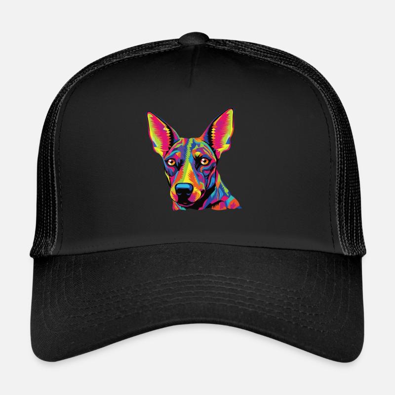 Aquarelle colorée Xoloitzcuintli Casquette trucker 