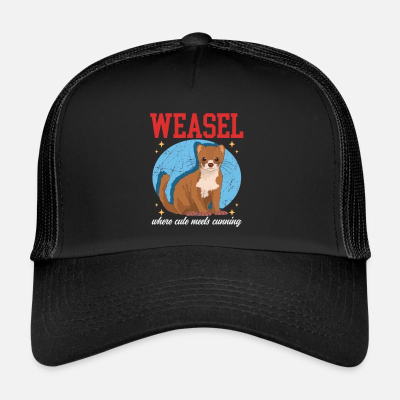 Weasel Mouse Weasel Hermännchen Gift Trucker Cap