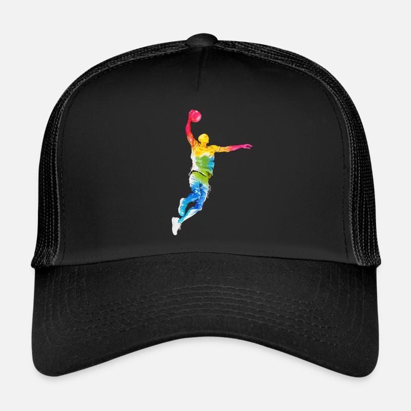 BASKETTEUR COOL BUNT BASKET-BALL - Casquette trucker  - noir/noir