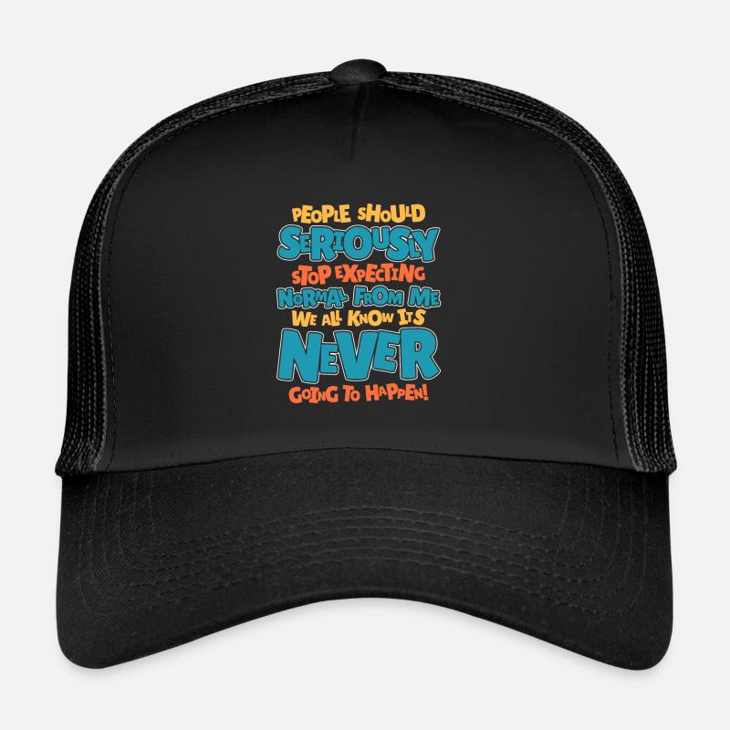 Schwarzer Humor Trucker Cap