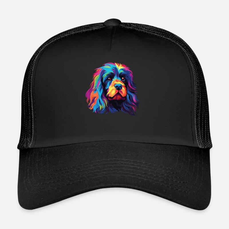 Wasserfarben Farbenfroher Löwchen Trucker Cap