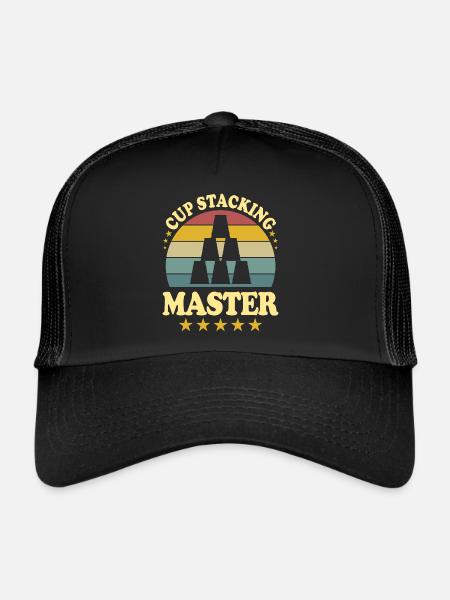 Cup Stacking Master Sport Stacking - Casquette trucker  - noir/noir - Devant