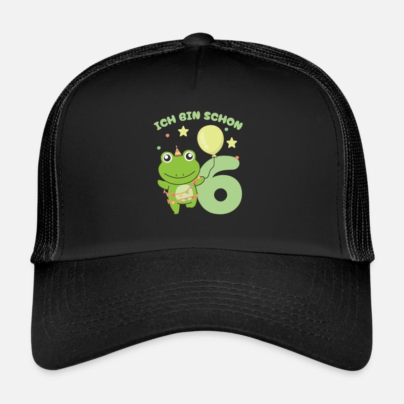I'm Already 6 Frogs Birthday Kids Trucker Cap