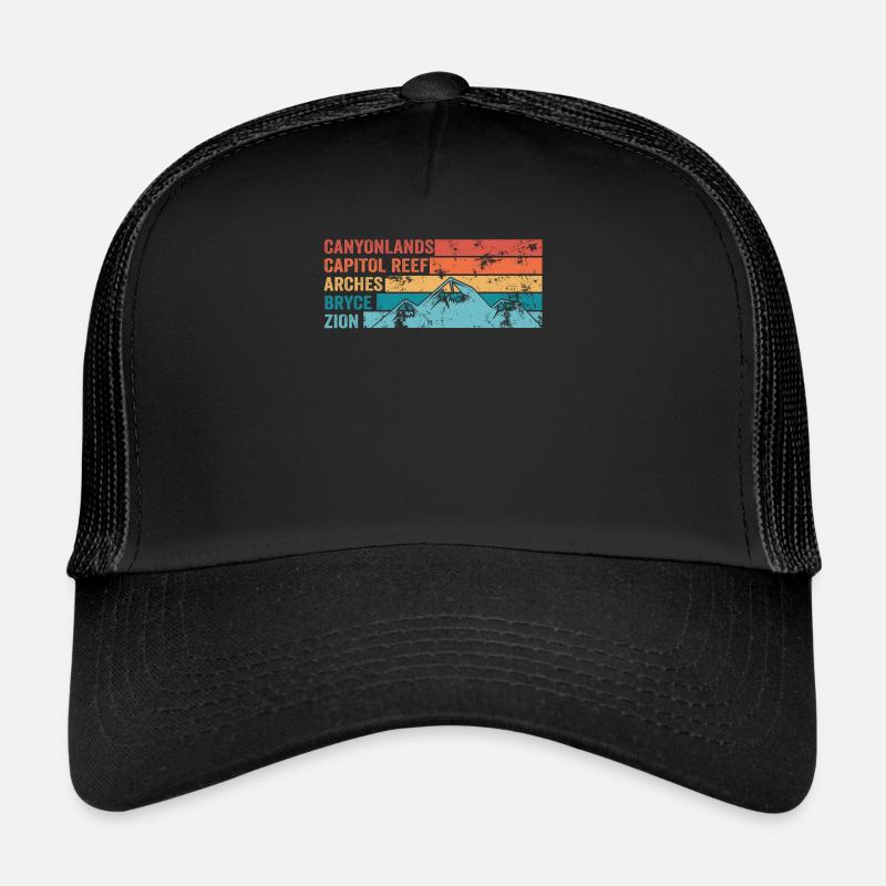 Explore Utah National Parks Mountains Trucker Cap